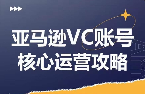 亚马逊VC账号核心玩法解析，实战经验拆解产品模块运营技巧，提升店铺GMV，有效提升运营利润-梦凌网创