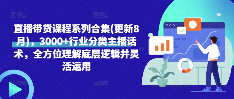 直播带货课程系列合集(更新8月)，3000+行业分类主播话术，全方位理解底层逻辑并灵活运用-梦凌网创